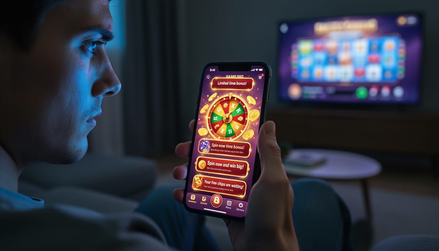Smartphone displaying multiple push notifications and app alerts